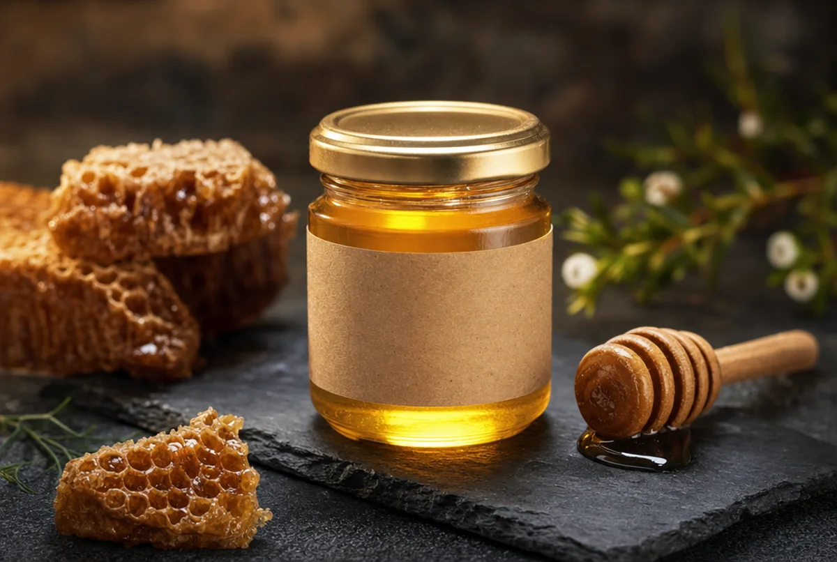 Jar of Borneo Harvest wild rainforest honey