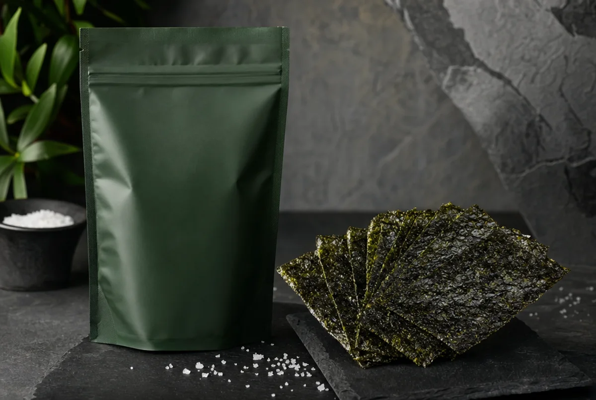 Pack of Borneo Harvest crispy seaweed snacks