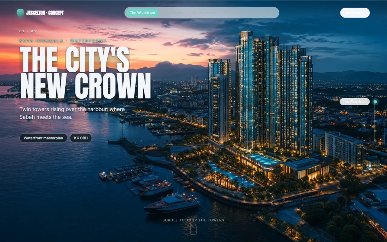 Jesselton Waterfront concept property demo